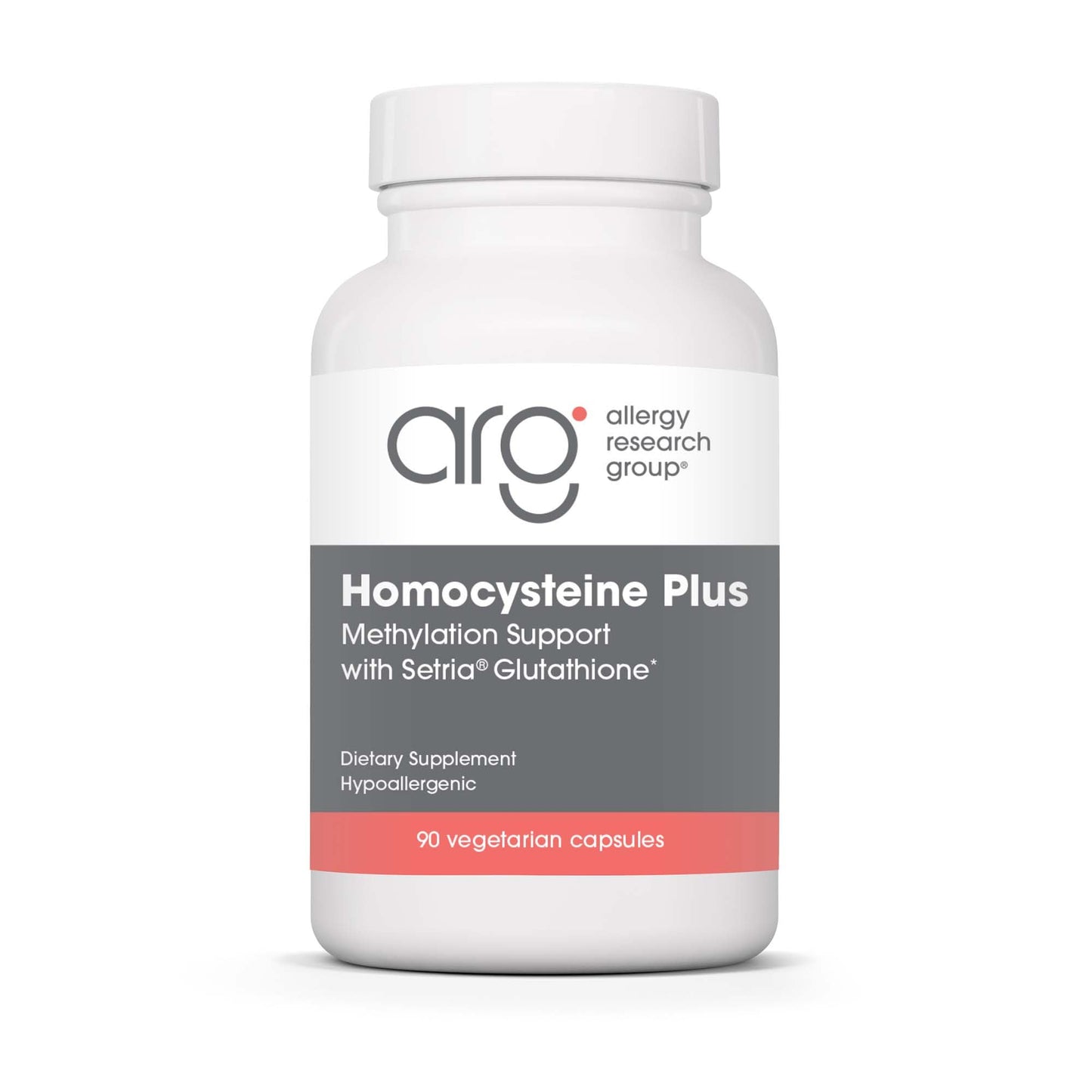 Allergy Research Group Homocysteine Plus Supplement | Setria Glutathione, B Complex, TMG | 90 Count