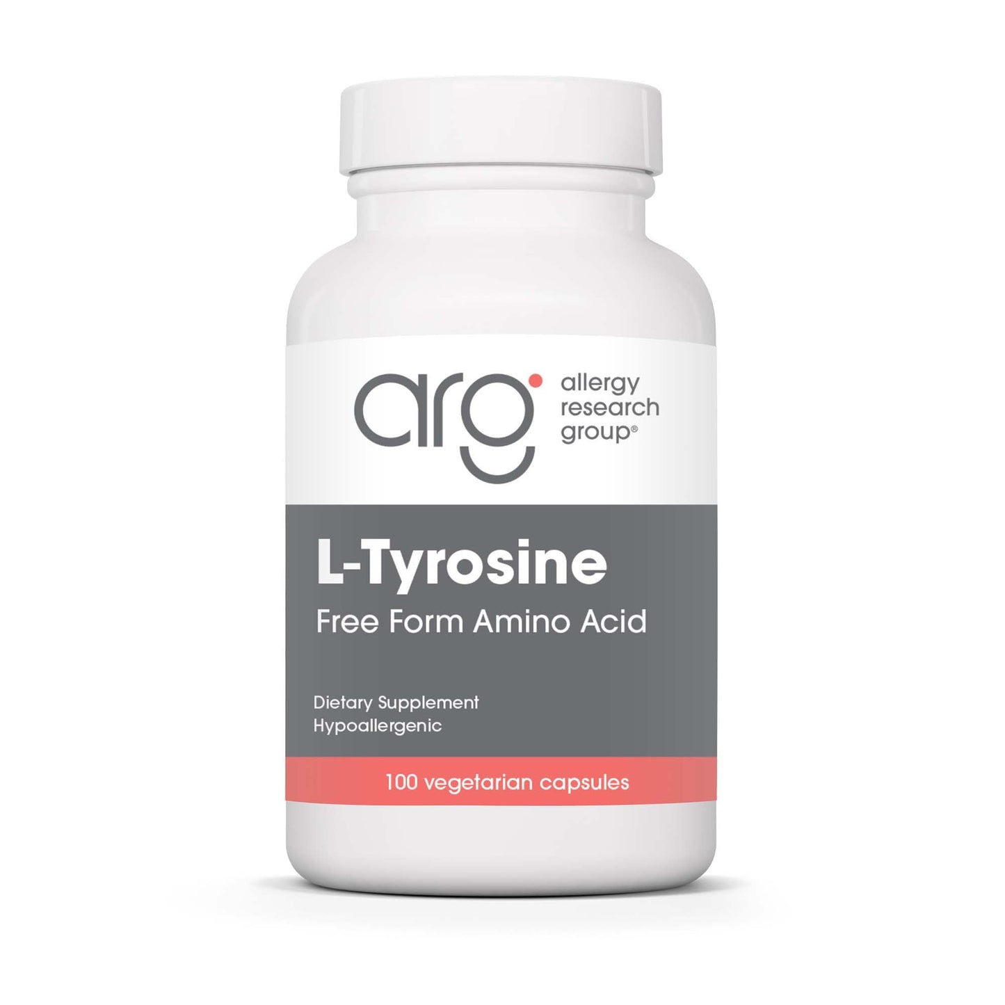 Allergy Research Group L-Tyrosine 500mg | Brain & Thyroid Support | 100 Count