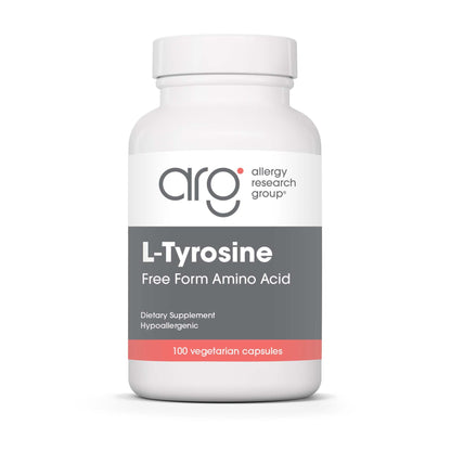 Allergy Research Group L-Tyrosine 500mg | Brain & Thyroid Support | 100 Count