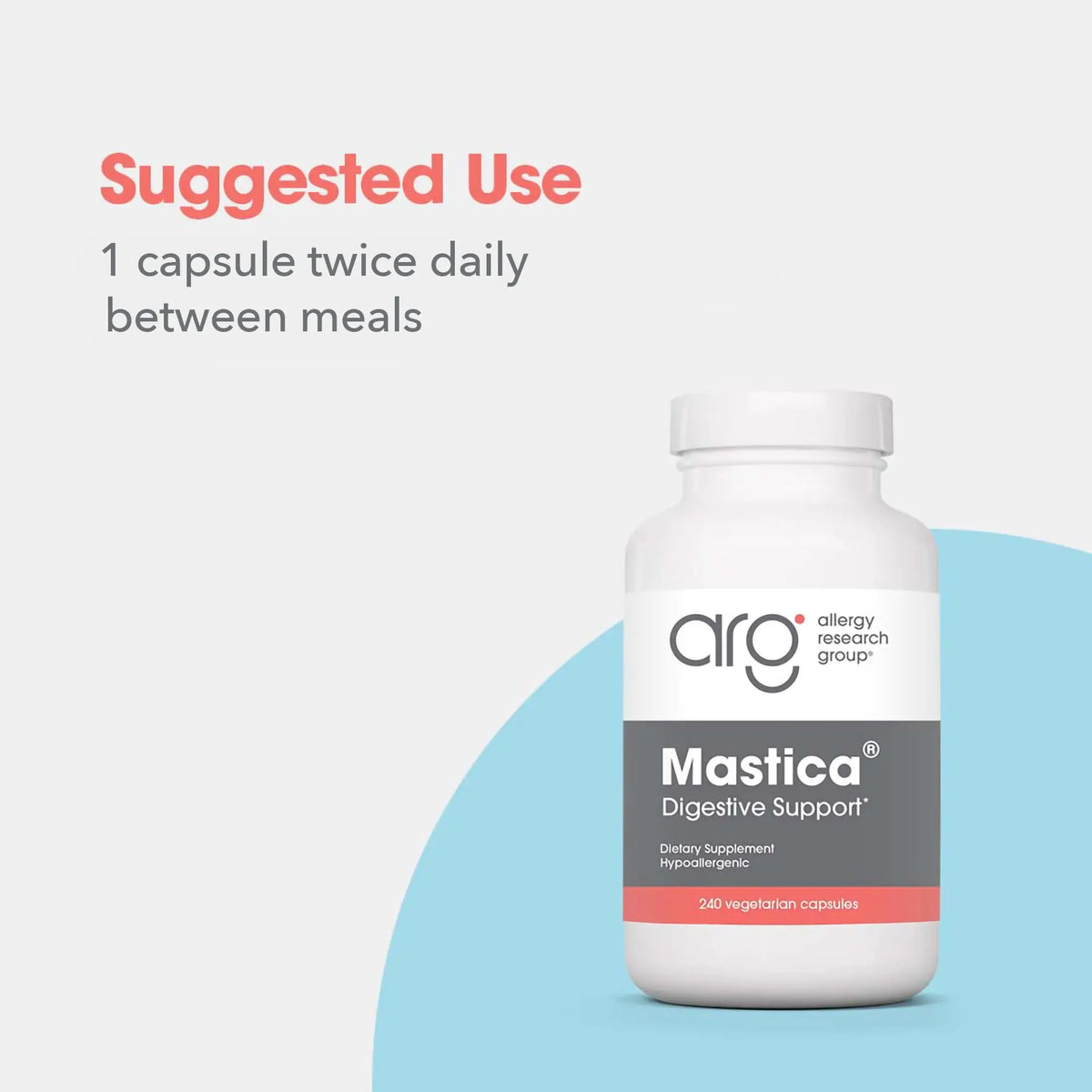 Allergy Research Group Mastica - Mastic Gum Capsules for Digestive Health - 240 Count BritishVita | Premium UK Vitamins & Wellness Supplements