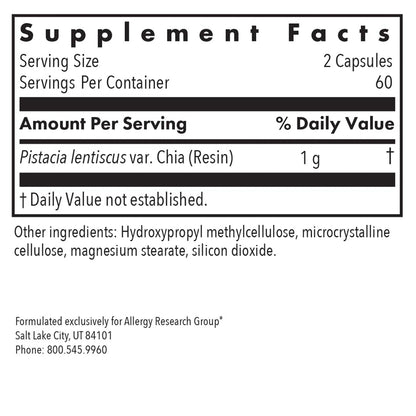 Allergy Research Group Mastica - 500 mg Mastic Gum Capsules for Digestive Support (120 Count) BritishVita | Premium UK Vitamins & Wellness Supplements