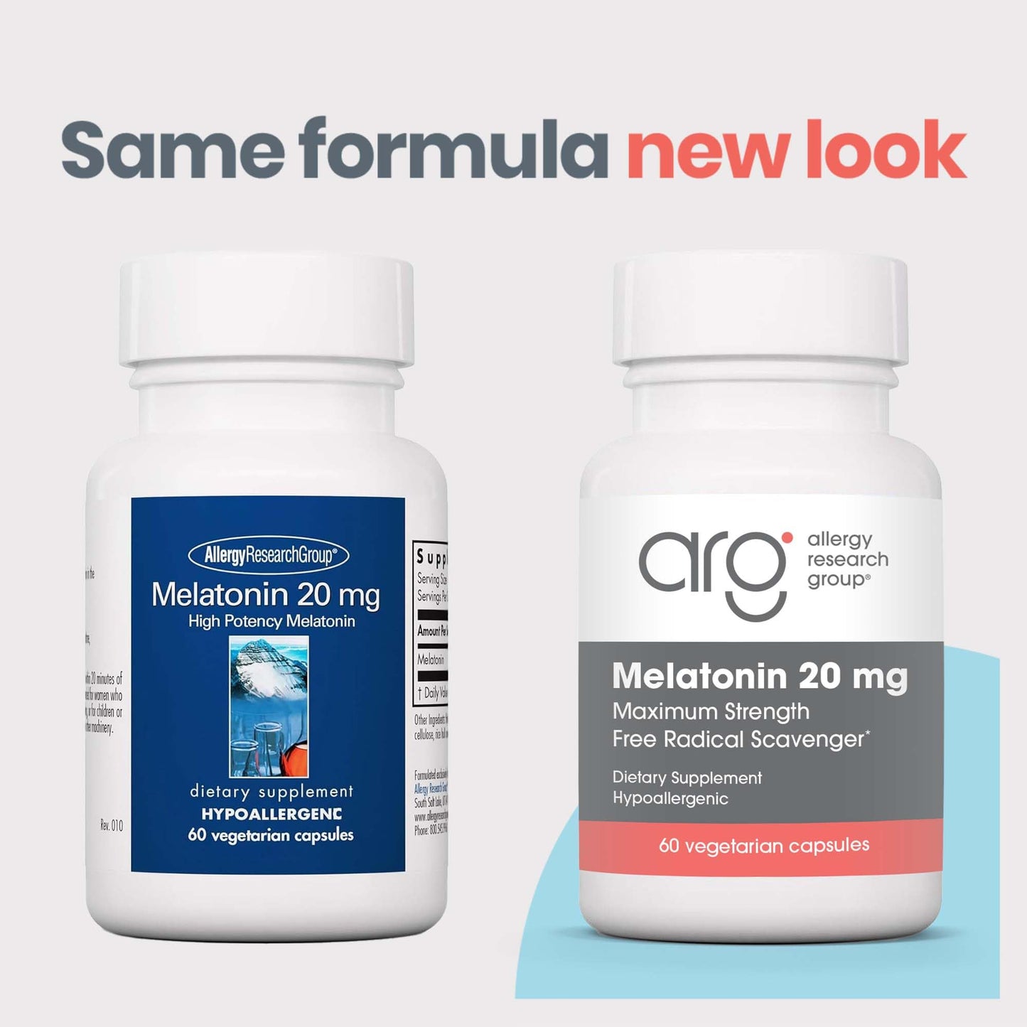 Allergy Research Group Melatonin 20mg - Extra Strength Sleep Aid (60 Count)