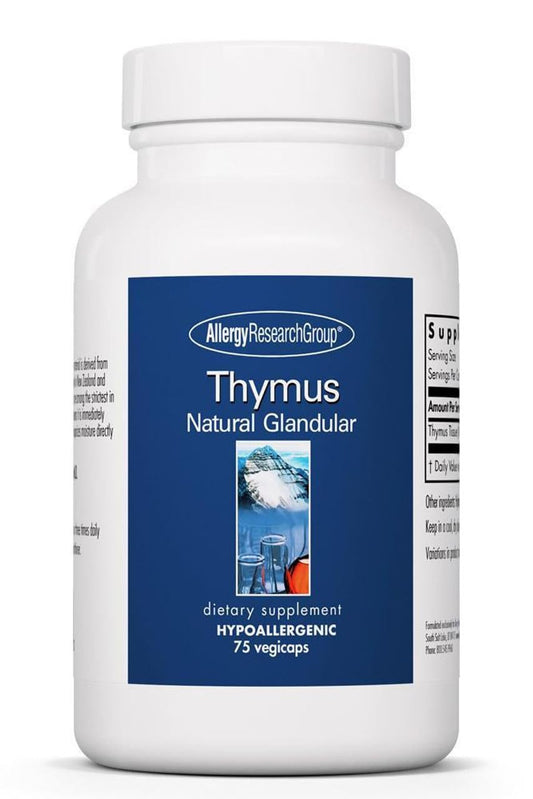 Allergy Research Group Thymus Glandular – 1000mg Ovine Thymus, Hypoallergenic, 75 Count BritishVita | Premium UK Vitamins & Wellness Supplements