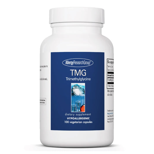 Allergy Research Group TMG Trimethylglycine 750mg – Betaine Anhydrous, 100 Capsules BritishVita | Premium UK Vitamins & Wellness Supplements