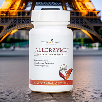 Young Living Allerzyme - 90 Ct Vegetarian Digestive Enzyme Capsules with Tarragon & Ginger