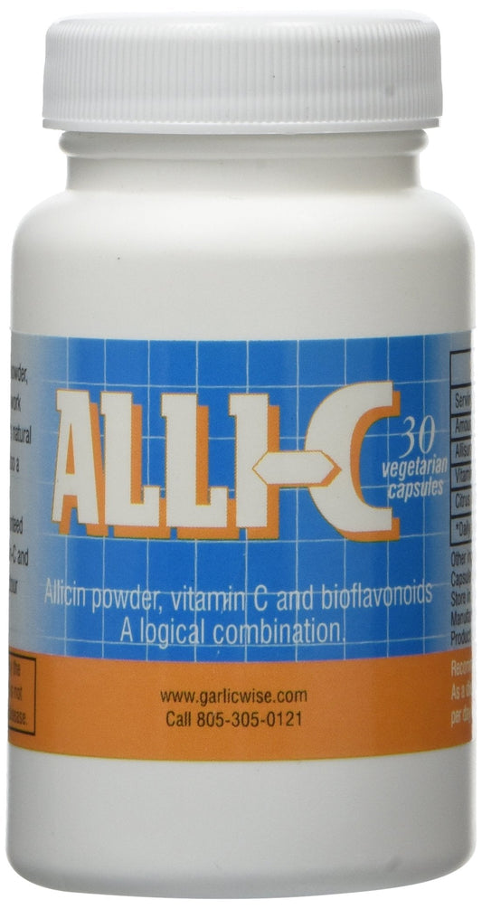 ALLI-C Allicin with Vitamin C and Bioflavonoids - 30 Vegetarian Capsules BritishVita | Premium UK Vitamins & Wellness Supplements
