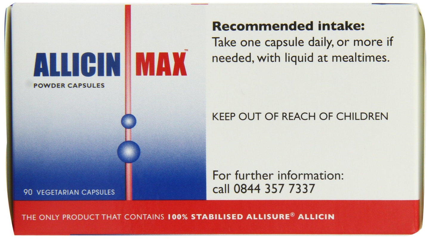 Allicin Max 100% Pure Allicin - 30 Veg Capsules