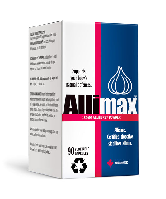ALLIMAX 180mg 90 Capsules | Stabilized Allicin Garlic for Immune Support BritishVita | Premium UK Vitamins & Wellness Supplements