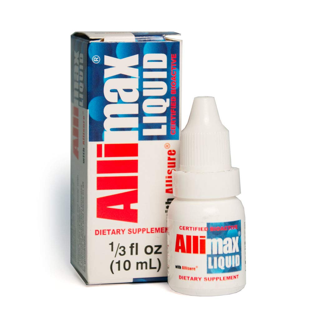 Allimax Nutraceuticals Liquid Supplement – Stabilized Allicin (0.33 fl oz) Plant-Based Garlic