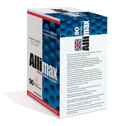 ALLIMAX 180mg 90 Capsules | Stabilized Allicin Garlic for Immune Support BritishVita | Premium UK Vitamins & Wellness Supplements