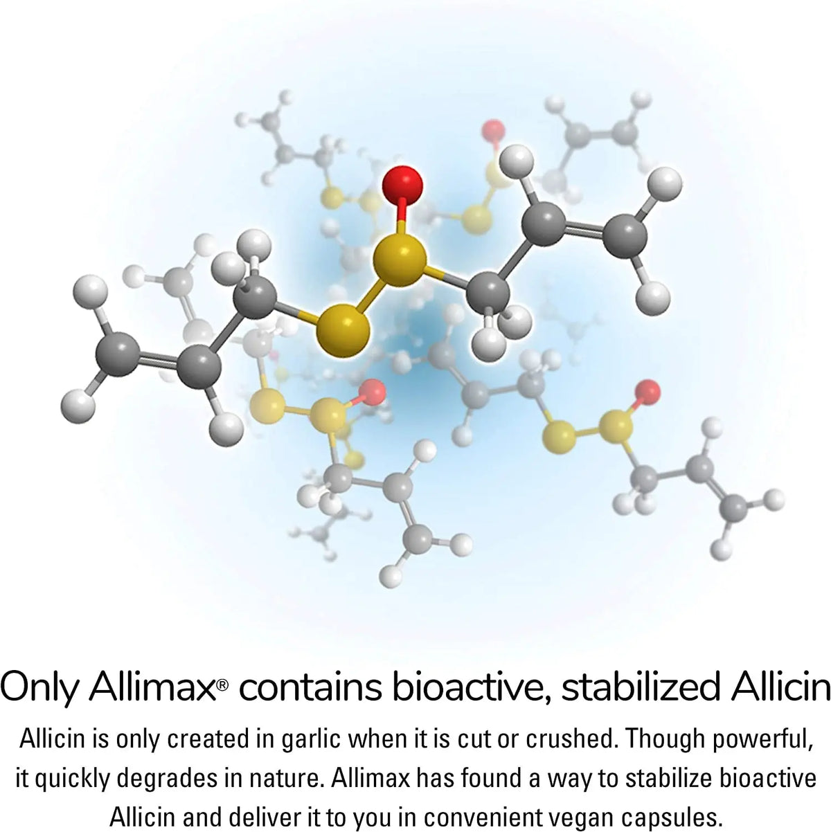 ALLIMAX 180mg 90 Capsules | Stabilized Allicin Garlic for Immune Support BritishVita | Premium UK Vitamins & Wellness Supplements