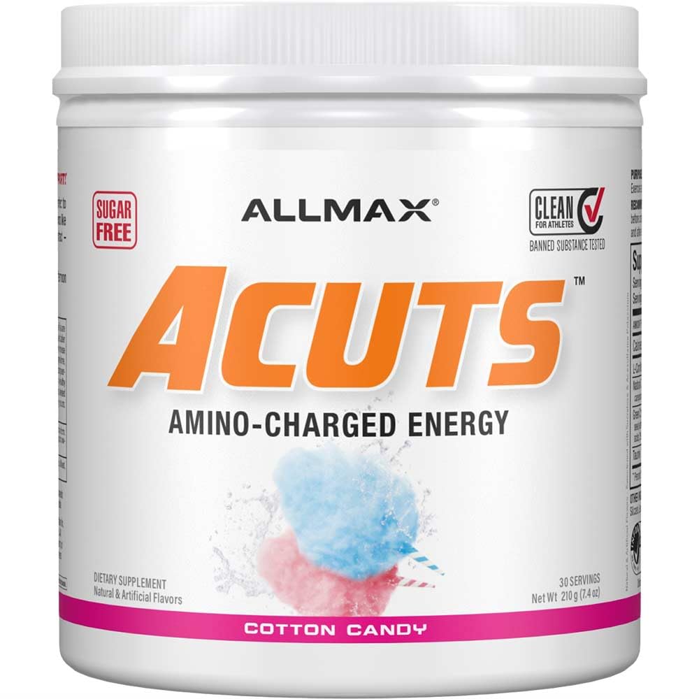 ALLMAX A:CUTS Amino-Charged Energy Drink Cotton Candy - 210 g | 30 Servings