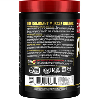 ALLMAX Nutrition AMINOCORE BCAA Powder – 8,180 mg BCAAs per Serving, Pineapple Mango, 315 g | Intra & Post-Workout Recovery