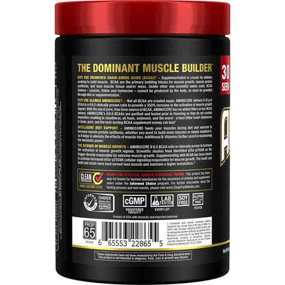 ALLMAX AMINOCORE BCAA – 8G BCAAs | Pink Lemonade, Gluten Free | 315g