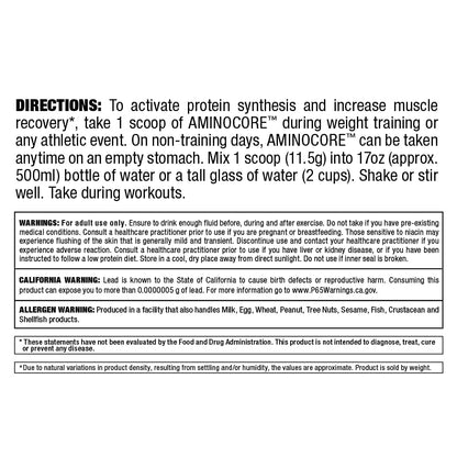 ALLMAX AMINOCORE BCAA – 8G BCAAs | Pink Lemonade, Gluten Free | 315g