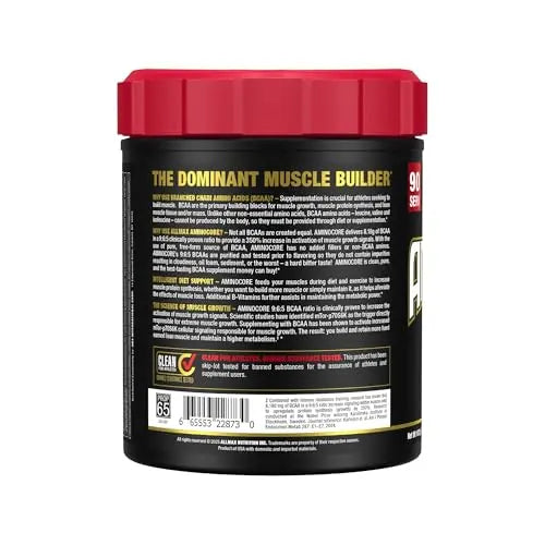 ALLMAX AMINOCORE BCAA – Fruit Punch, 945 g | 90 Servings, 8.18 g BCAA per Serving BritishVita | Premium UK Vitamins & Wellness Supplements