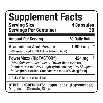 ALLMAX Essentials ARA+ Arachidonic Acid – 120 Capsules | Boost Strength & Endurance