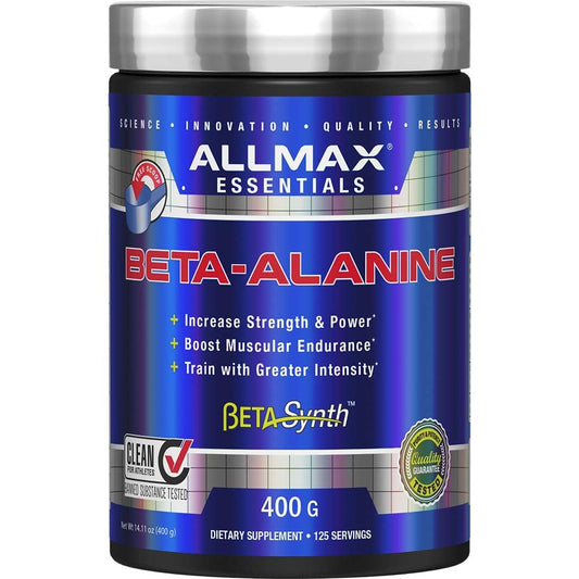 ALLMAX Nutrition Beta-Alanine Powder – Performance Enhancer for Strength & Endurance, 400g (14.11 oz) BritishVita | Premium UK Vitamins & Wellness Supplements