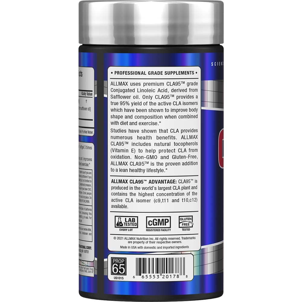 ALLMAX CLA95 1000 mg Softgels | CLA for Fat Loss & Lean Muscle