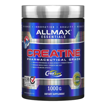 ALLMAX Essentials CREATINE 1000 g Powder – Improves Performance, 200 Servings, Vegan & Gluten Free