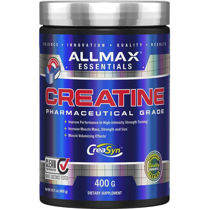 ALLMAX Essentials Creatine - 400 g Powder | Performance & Training Intensity | Vegan & Gluten Free | 80 Servings