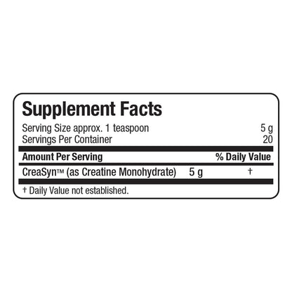 ALLMAX Essentials Creatine Monohydrate Powder - Gluten Free, Micronized 100g (20 Servings)