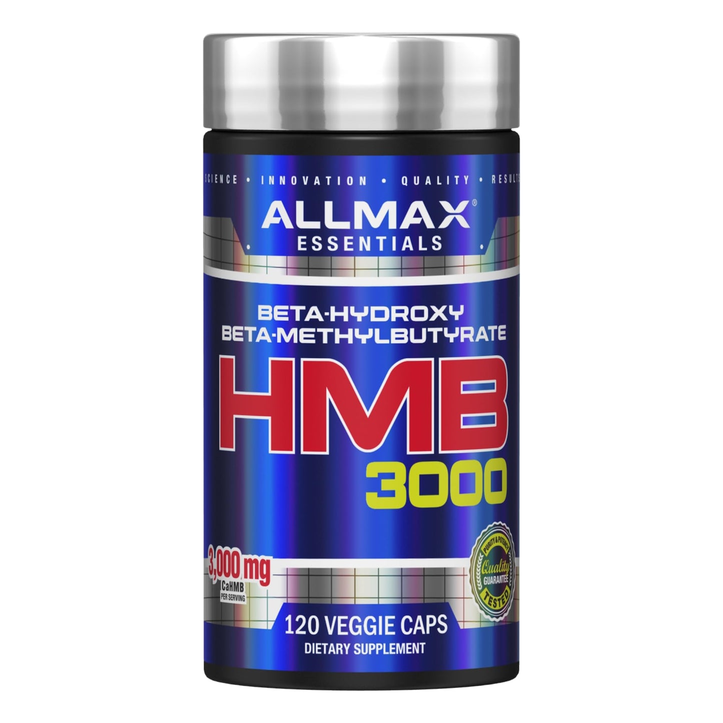 ALLMAX HMB 3000 - 120 Veggie Capsules | Supports Muscle Strength & Reduces Muscle Breakdown | Non-GMO & Gluten Free | 30 Servings