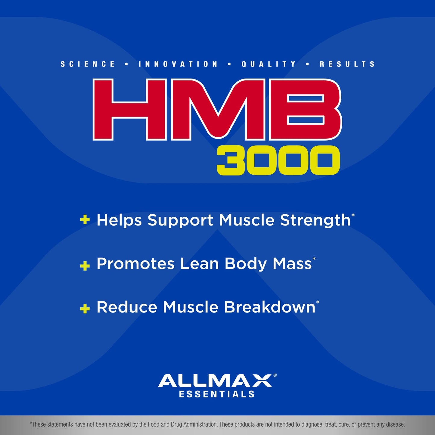 ALLMAX HMB 3000 - 120 Veggie Capsules | Supports Muscle Strength & Reduces Muscle Breakdown | Non-GMO & Gluten Free | 30 Servings