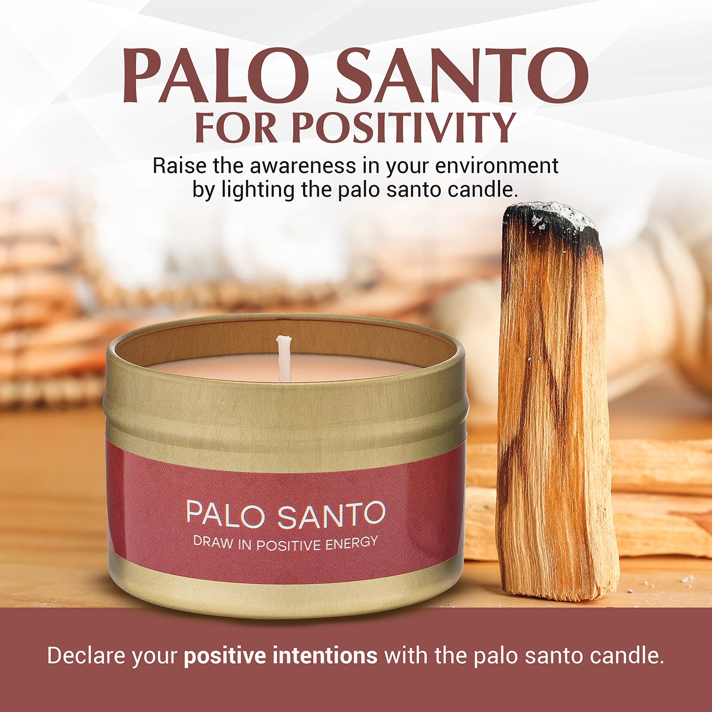 Almeara 2-in-1 Candle Combo – Sage & Palo Santo, 40+ Hours Burn, 100% Soy
