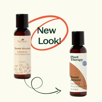 Plant Therapy Sweet Almond Oil 4 oz - 100% Pure Cold-Pressed (Made in USA) for Skin, Hair & Baby