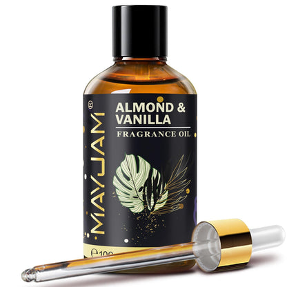 MAYJAM Almond & Vanilla Fragrance Oil - 100ml for Diffusers, Soap & Candles