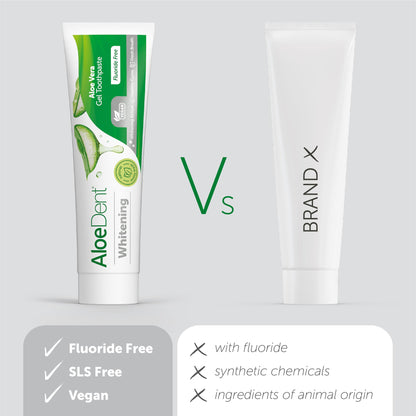 Aloe Dent Whitening Aloe Vera Toothpaste 100ml | Bundle by Aloe Dent