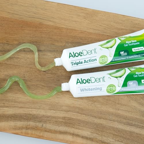 AloeDent Triple Action Toothpaste 100 ml – Fluoride-Free, Aloe Vera & Tea Tree