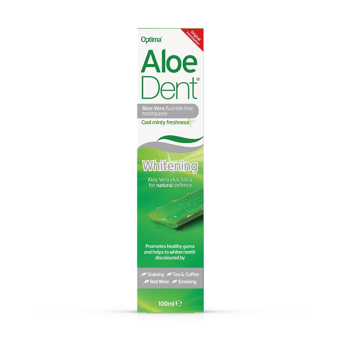 AloeDent Whitening 100 ml Aloe Vera Plus Silica Fluoride-Free Toothpaste - Pack of 3