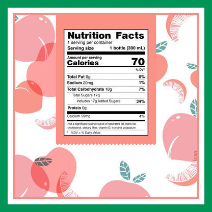 Aloe Vera Juice (Peach) with Chunky Pulp – 6 Packs | Plant-Based Hydration