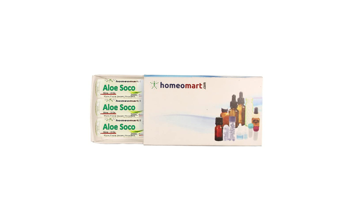 Aloe Socotrina Homeopathy Pellets 200C – Potency Pack of 3 | Homeomart