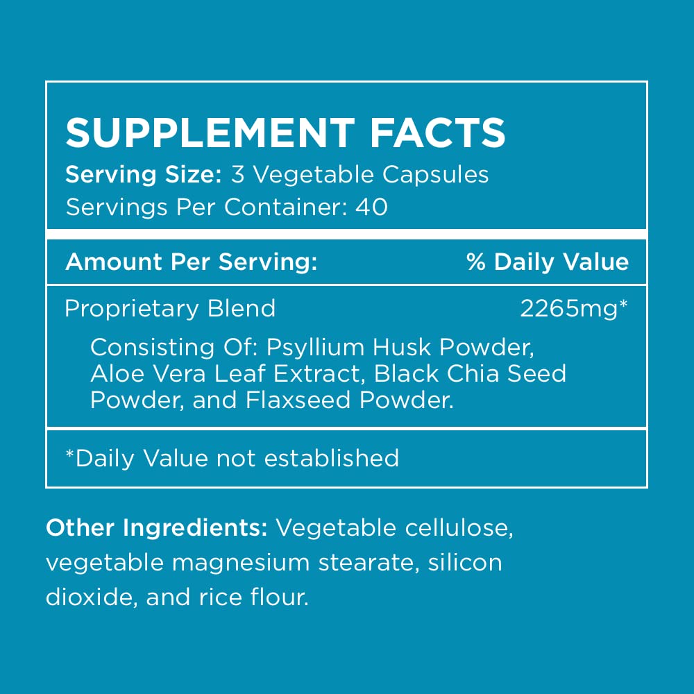 Pure for Men Original Vegan Stay Ready Fiber Supplement – Digestive Health & Regularity, 120 Vegan Capsules
