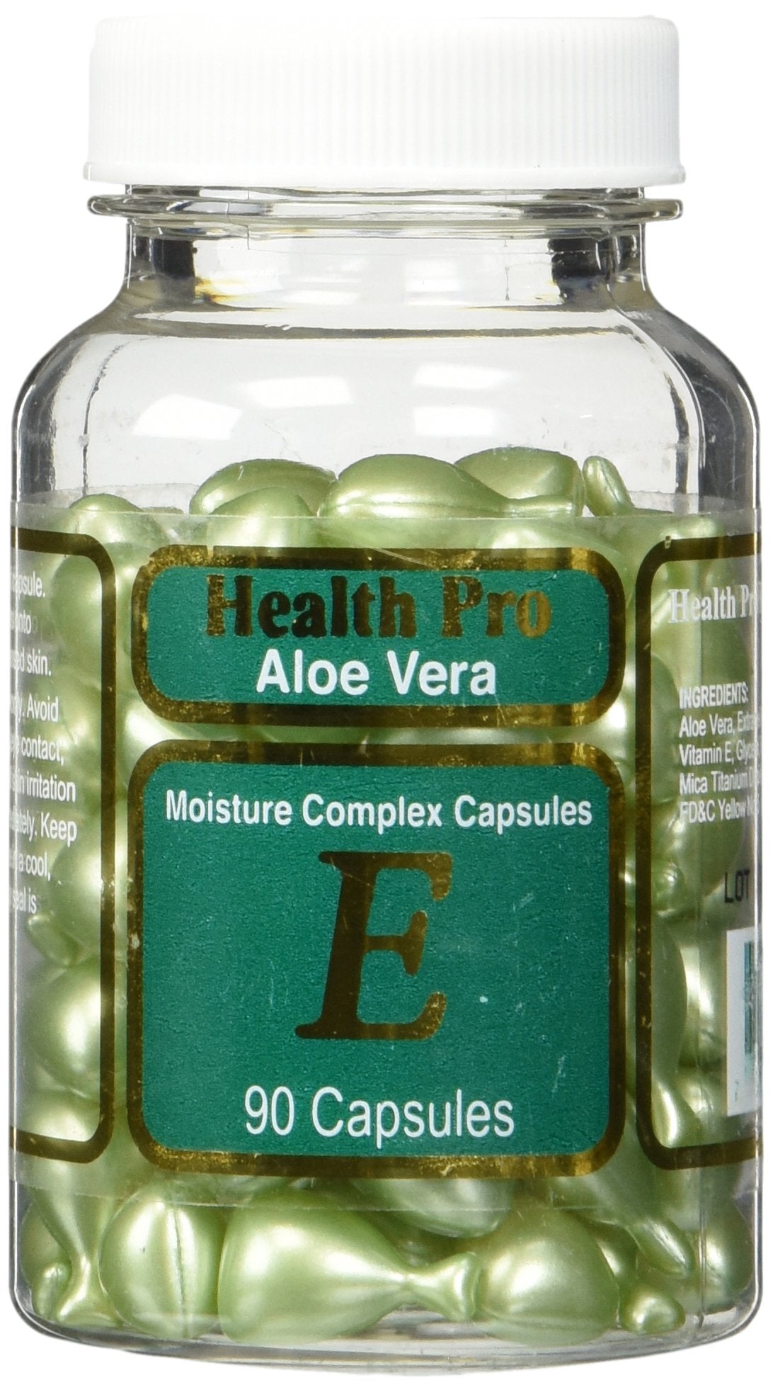 Aloe Vera & Vitamin E Skin Oil, 90 Green Capsules | Facial Oil