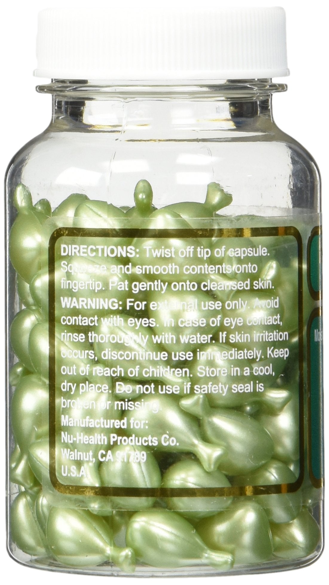 Aloe Vera & Vitamin E Skin Oil, 90 Green Capsules | Facial Oil