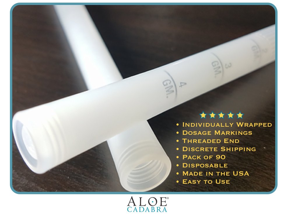 Aloe Cadabra Disposable Vaginal Applicators – 90 Pack, Hygienic, Drug-Free & Hormone-Free with Pre-Measured Dosing
