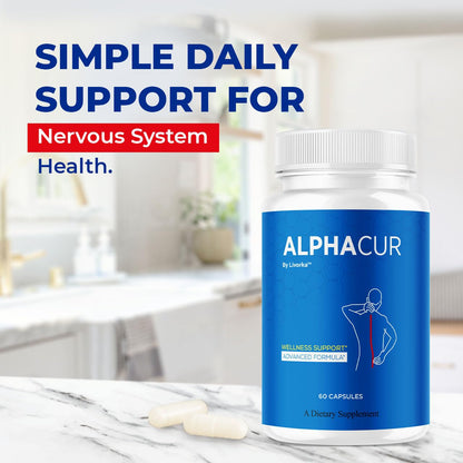 (3 Pack) Alpha Cur Capsules – Nerve Support Supplement, 180 Capsules