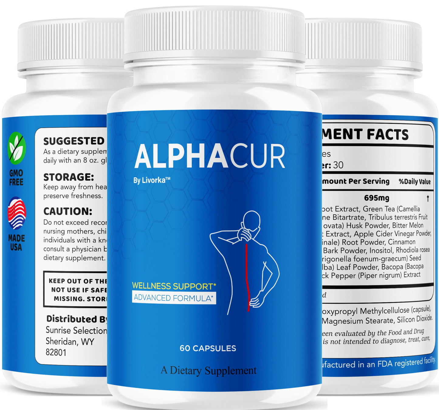 Alpha Cur Capsules | Official Nerve Support Supplement - 60 Capsules