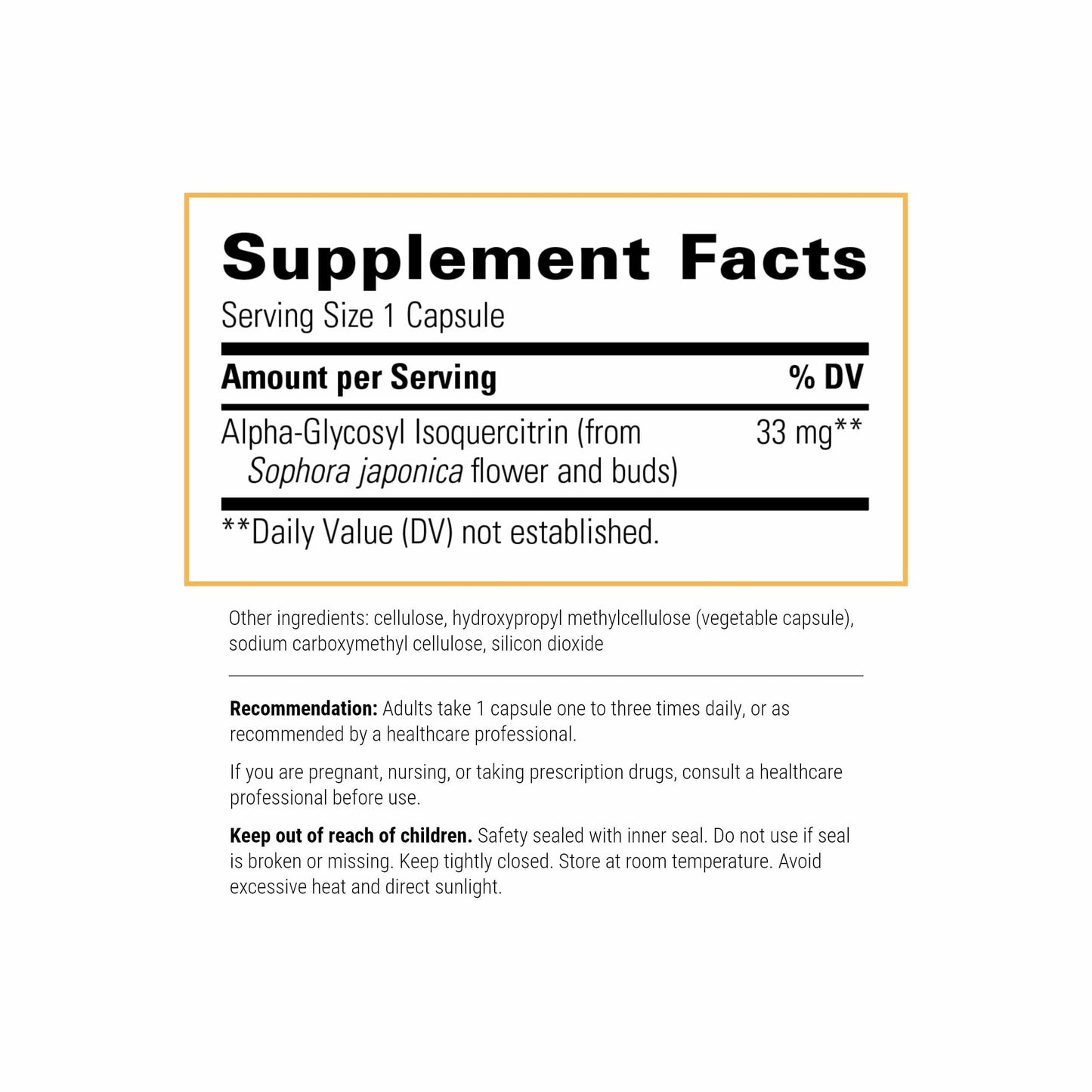 Integrative Therapeutics Alpha-Glycosyl Isoquercitrin – Quercetin for Cell Health & Antioxidant Support