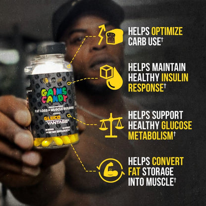 ALPHA LION Gains Candy - DHB Berberine-GlucoVantage, 60 Capsules