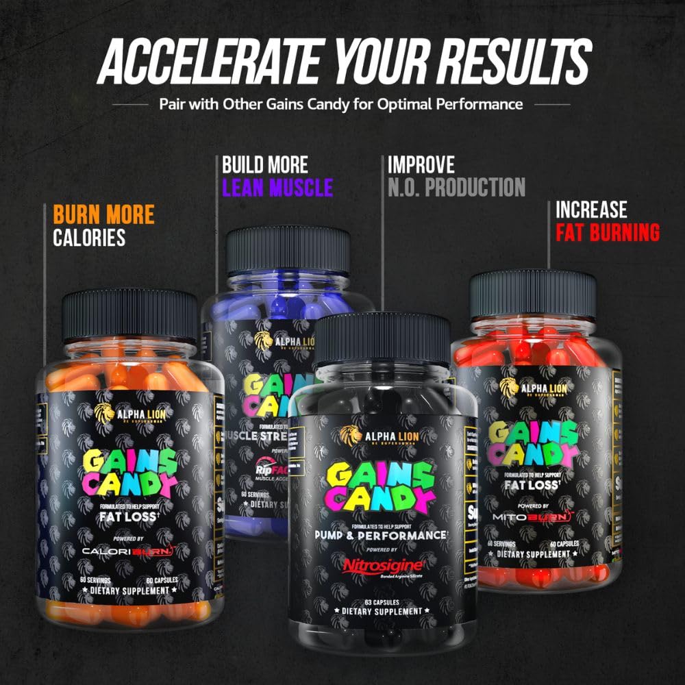 ALPHA LION Gains Candy - DHB Berberine-GlucoVantage, 60 Capsules