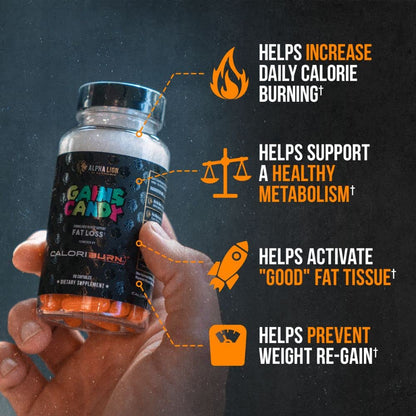 ALPHA LION Gains Candy CaloriBurn – 60 Capsules for Fat Loss & Energy