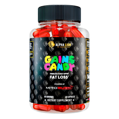 ALPHA LION Gains Candy MitoBurn – Weight Loss, Appetite Suppressant, Keto-Friendly, 60 Capsules