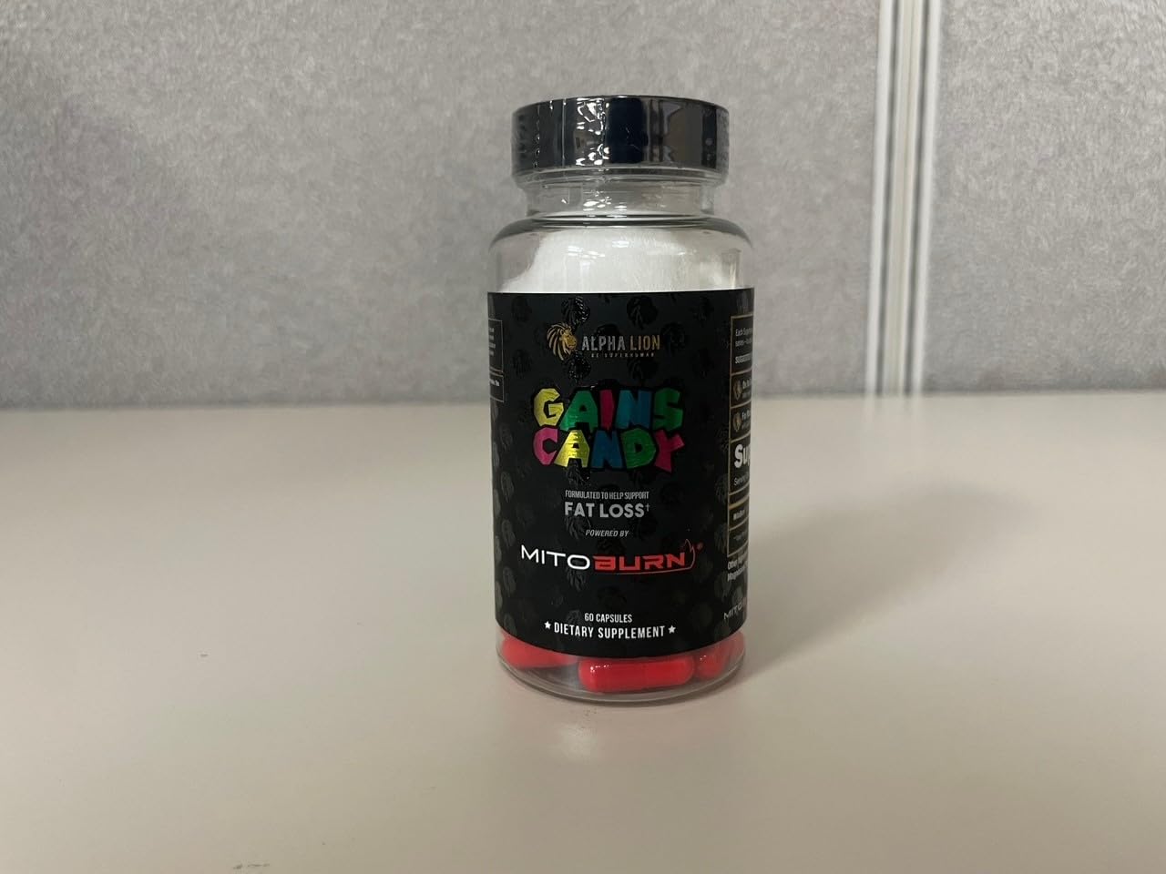 ALPHA LION Gains Candy MitoBurn – Weight Loss, Appetite Suppressant, Keto-Friendly, 60 Capsules