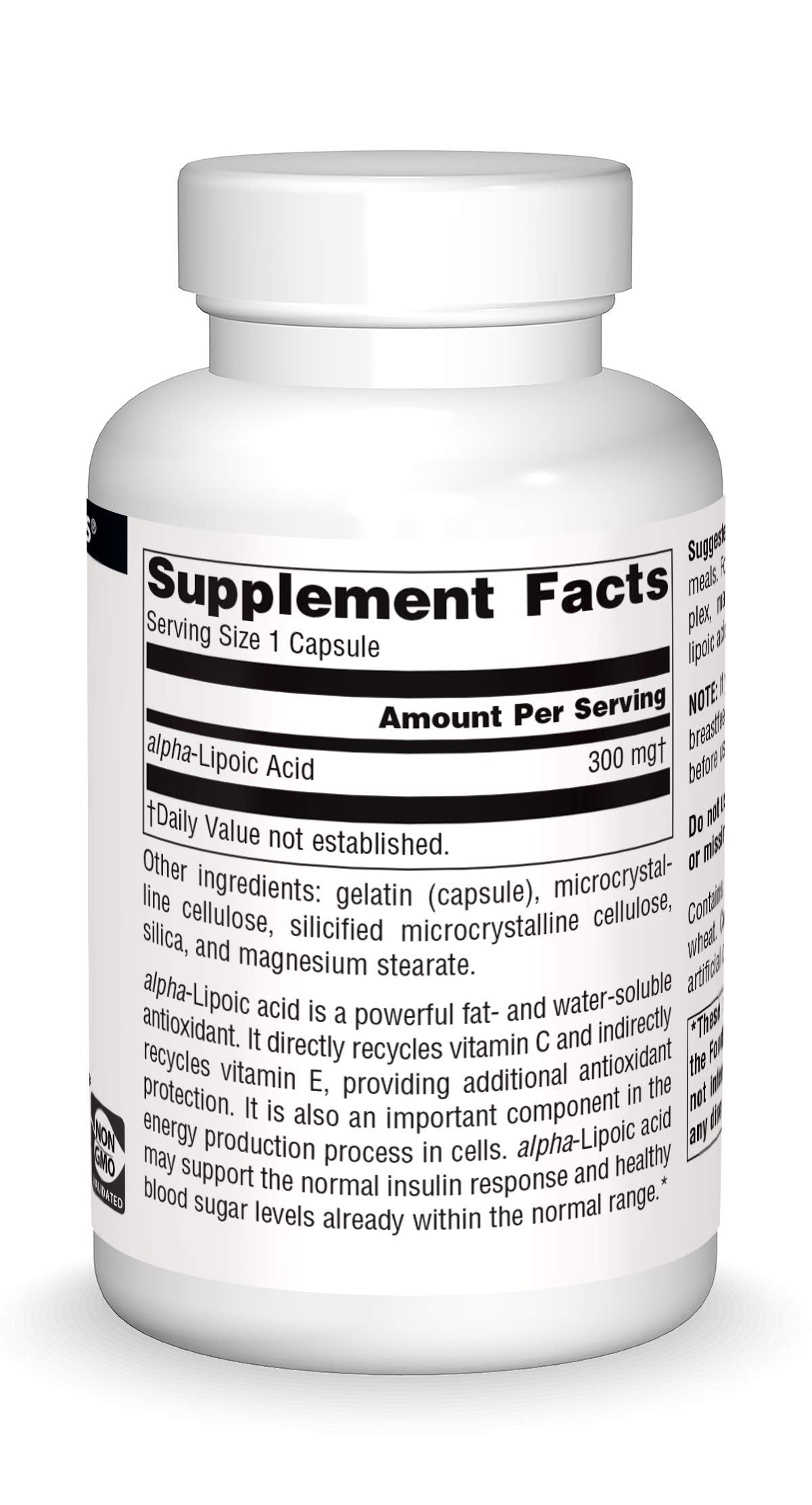Source Naturals Alpha Lipoic Acid 300 mg | Supports Sugar Metabolism & Energy (120 Capsules)