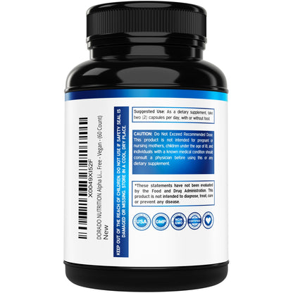 Alpha Lipoic Acid 600mg – 60 Capsules | Potent Antioxidant for Neuropathy & Cardiovascular Health | USA Made